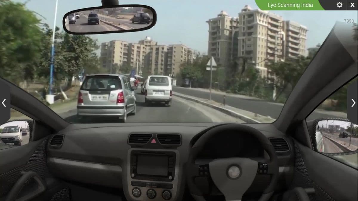 RoadSense hazard perception training: a real Indian road scenario from the driver's seat